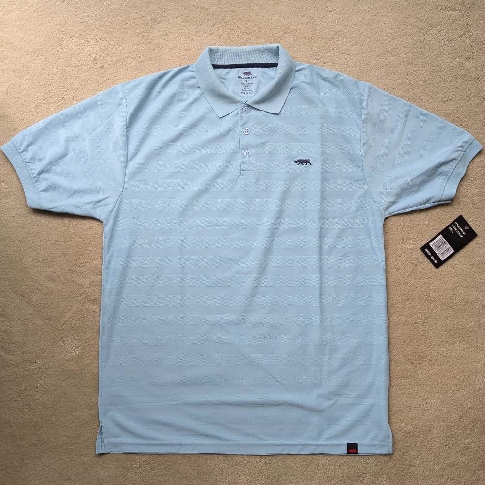 NWT Red Rhino Light Blue Polo - Size L